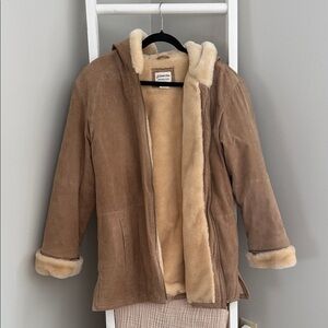 Vintage St. John’s Bay Shearling Jacket with Cream Lining